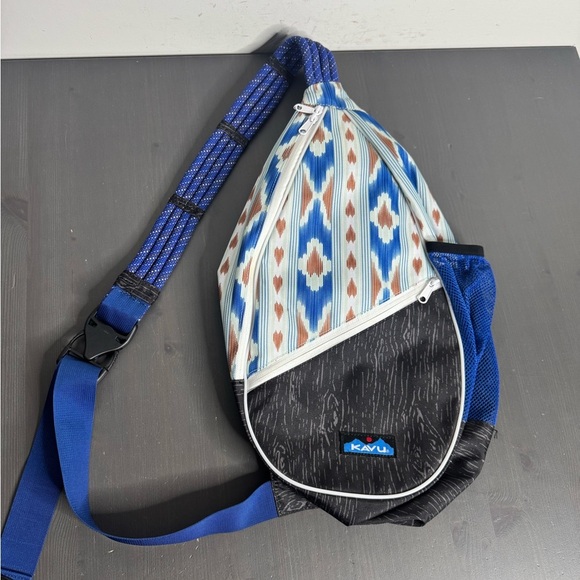 Kavu Paxton Pack Rope Bag - River Ikat - Picture 2 of 6